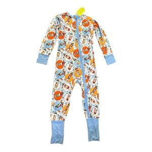 BOJC 3T Holiday Heelers Bluey  Zippy Footie Bamboo Pajamas NWT